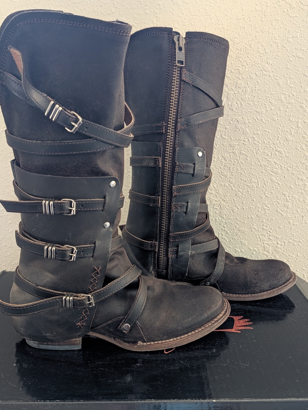 Freebird Rylie Women’s Dark Brown Buckle Strap Boots